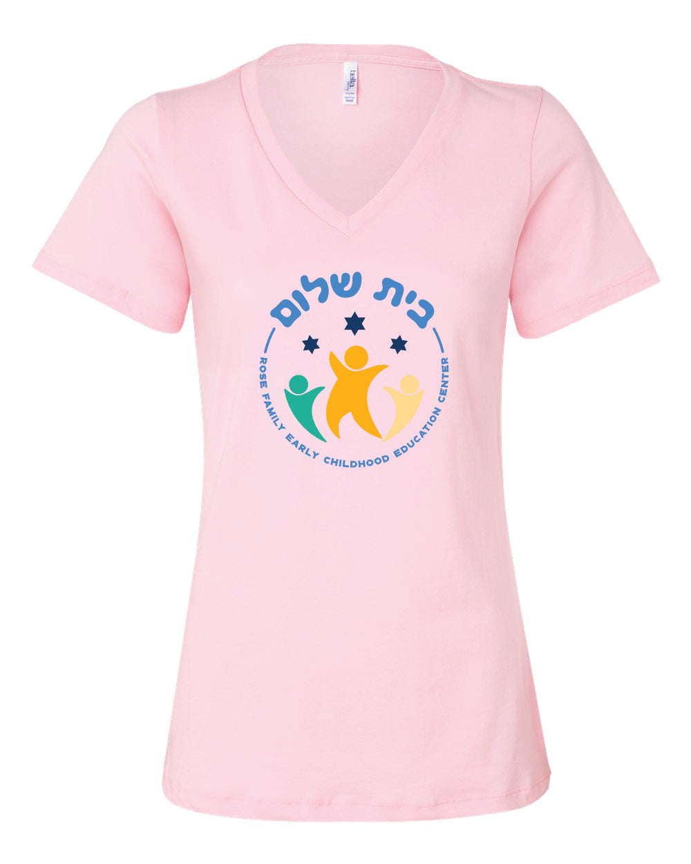 Women's V-Neck T-shirt - Full Front Design