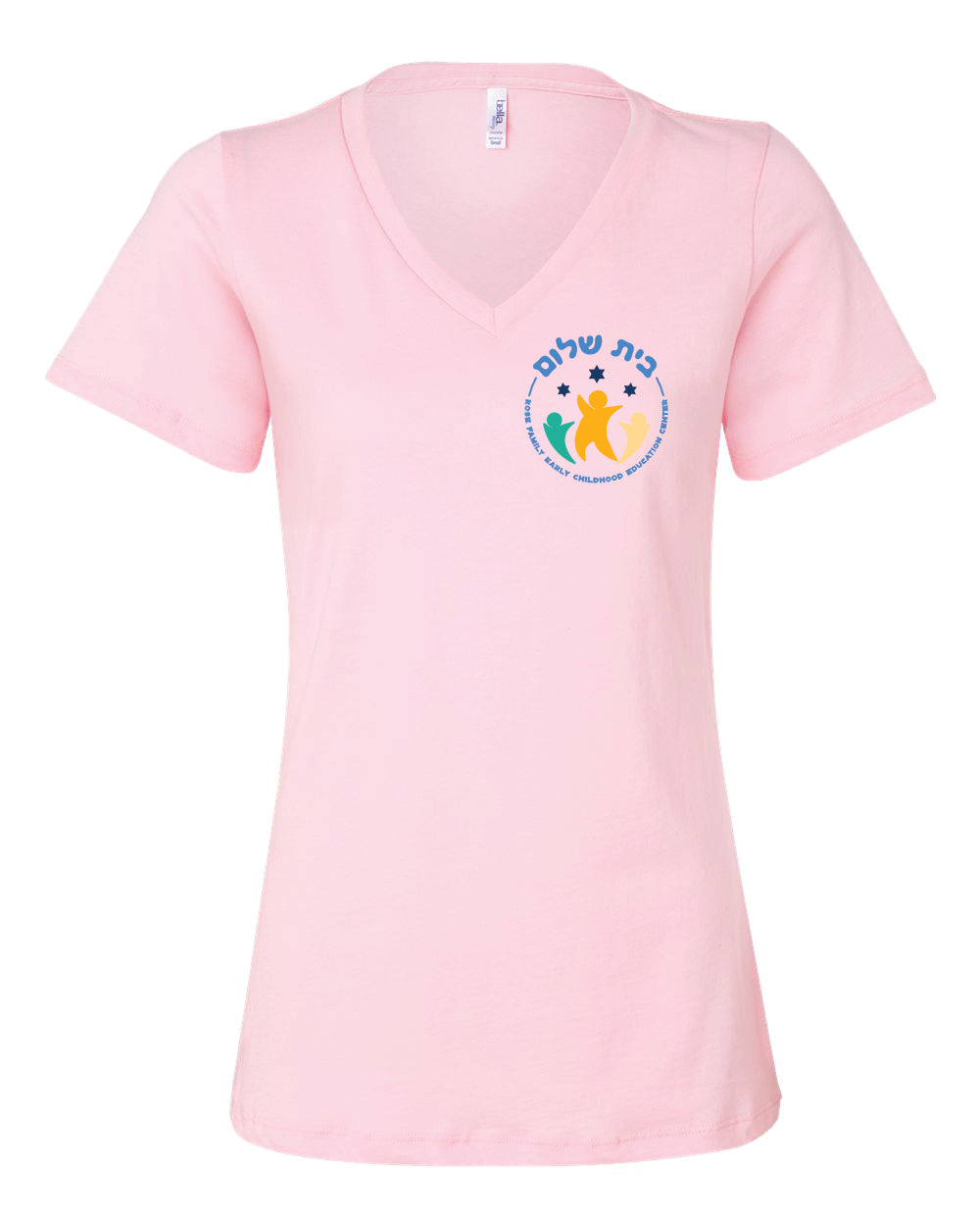 Women's V-Neck T-shirt - Left Chest Design