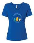 Women's V-Neck T-shirt - Full Front Design