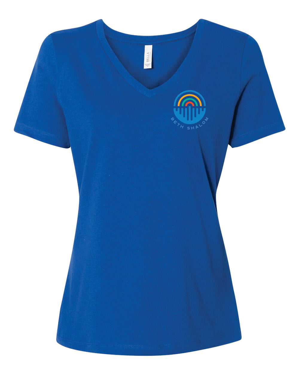 Women's V-Neck T-shirt - Left Chest Design