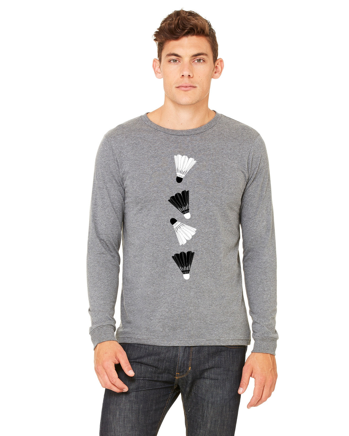 Shuttlecocks Long Sleeve - Black and White